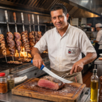 Faca Churrasco Artesanal Aço Inox Salt Bae Chef - Imagem 2