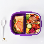 Kit Marmita Lancheira 900ml E Garrafa 350ml E Kit Talheres - Imagem 4