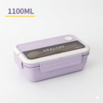 Marmita Lancheira 1100ml Com Divisórias E Colher Luwave - Imagem 7