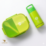 Kit Marmita Lancheira 900ml E Garrafa 350ml E Kit Talheres - Imagem 7