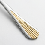 Jogo de Talheres LUWAVE 24 Peças em Aço Inox com Detalhes Dourados – Design Clássico e Elegante - Imagem 3