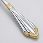 Jogo de Talheres LUWAVE 24 Peças em Aço Inox com Detalhes Dourados – Design Clássico e Elegante - Imagem 3