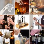 Kit Barman Luxo 12 Peças – Aço Inox Premium com Base em Madeira LUWAVE - Imagem 4