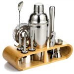 Kit Barman Luxo 12 Peças – Aço Inox Premium com Base em Madeira LUWAVE - Imagem 2