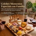 Tábua De Queijos E Frios Madeira + Kit 4 Espátulas Luwave - Imagem 5