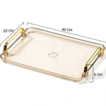 Bandeja Acrílico Cristal Organizadora Multiuso Premium Luwave - Imagem 9