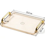 Bandeja Acrílico Cristal Organizadora Multiuso Premium Luwave - Imagem 10