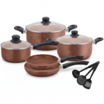 Conjunto de Panelas Cerâmica Premium LUWAVE – 11 Peças Antiaderentes - Imagem 4