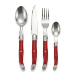 Aço inoxidável Talheres Set, Faca Bife, Garfo, Sopa, Chá Colher 24PCSb - Imagem 4