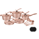 Conjunto Panelas 16 Peças Inox Luwave Com Utensílios De Silicone Gás e Elétrico e fogão de indução - Imagem 4