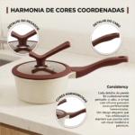 Conjunto Panelas 16 Peças Inox Luwave Com Utensílios De Silicone Gás e Elétrico e fogão de indução - Imagem 8