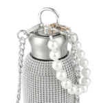 Garrafa Térmica Luxo Strass Brilhante Inox 230ml Luwave - Imagem 9